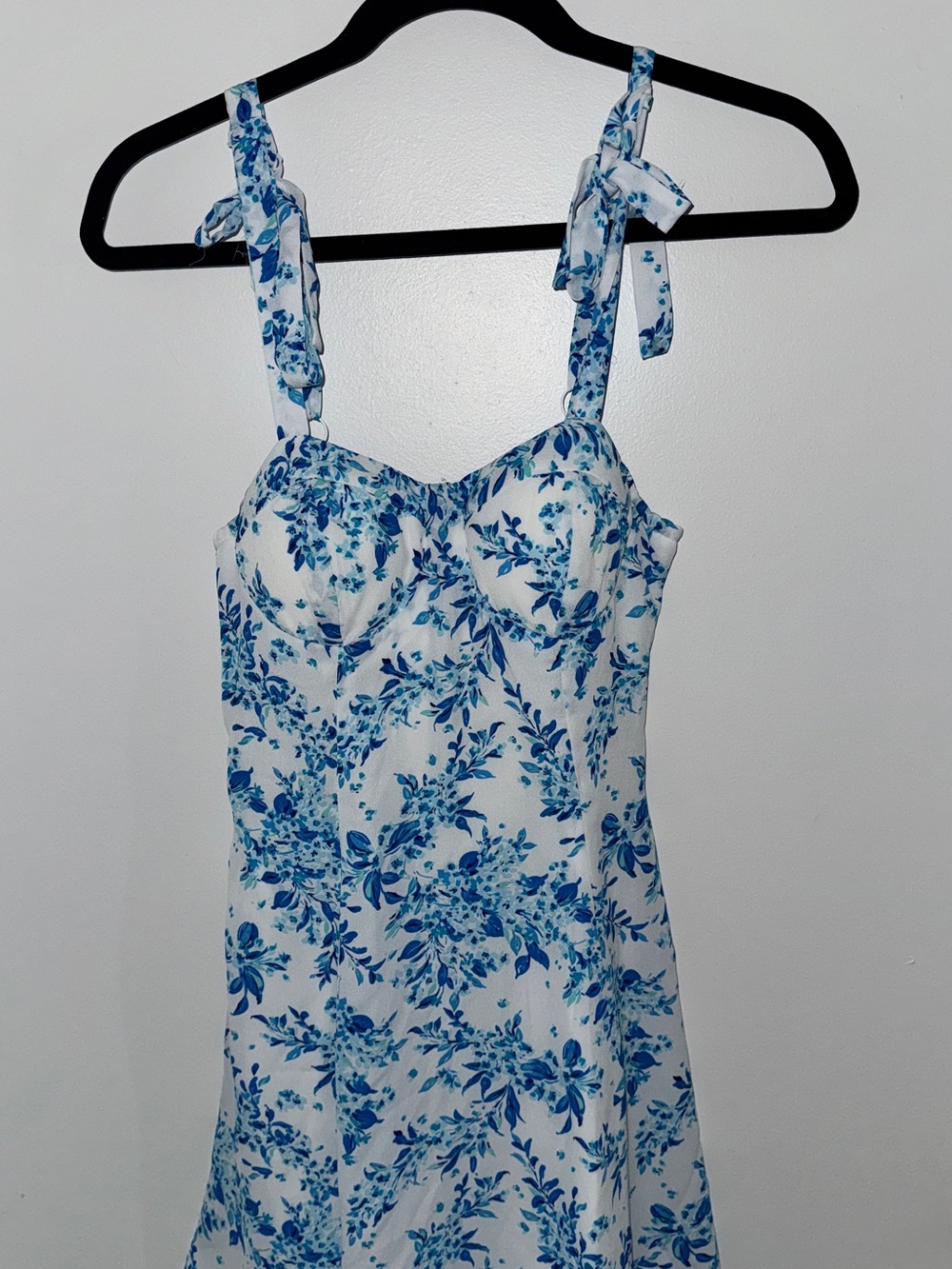 Lily Rose Blue & White Floral Mini Dress